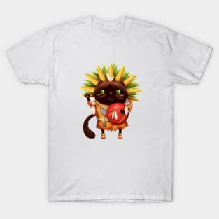 cat indian chief T-Shirt